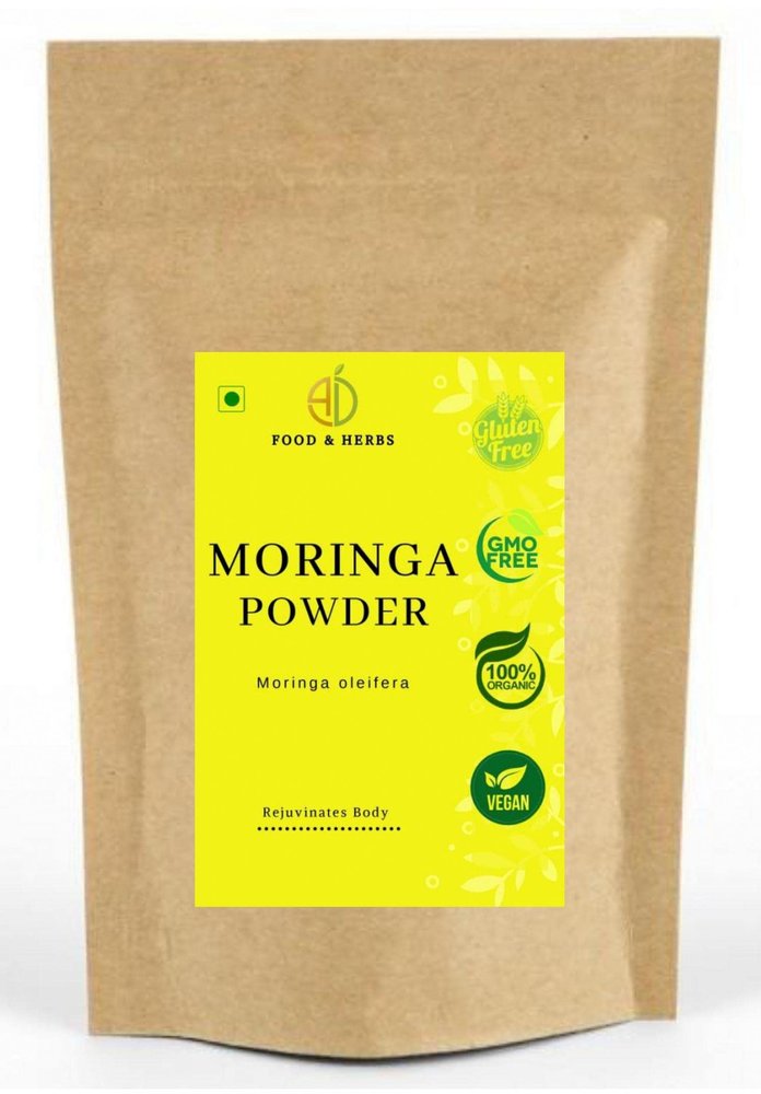 A D Food & Herbs Organic Moringa/Drumstick Plant/Moringa Oleifera Leaves Powder (50 Gms)