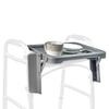 KosmoCare Universal Folding Walker Tray with Two Cup Holders and Tool Free Setup, Grey view 1