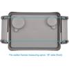 KosmoCare Universal Folding Walker Tray with Two Cup Holders and Tool Free Setup, Grey view 2