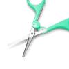Humbee, Stainless Steel Hair Grooming and Trimming Scissors Set, For Facial Hair, Nose Hair, Eyebrow Scissors, Eyelash Scissors, Mustache, and Beard (Safety Edge, Green Long Cap) view 3