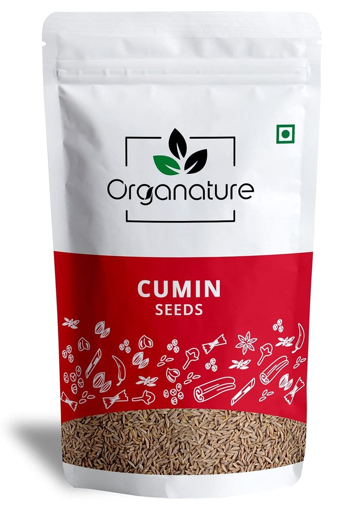 Organature Fresh & Natural Jeera | Whole Cumin Seeds | Rich Aroma & Flavor | Whole Indian Spice | Safaid jeera - Pack of (850 Grams)
