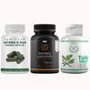 Agri Club Immunity Booster Turmeric Curcumin Capsule, Tulsi Tablets and Spirulina Powder Capsule, Each 60-60 Tablates view 1
