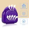Dental Mouth Guard case Orthodontic Retainer Cases Container with Vent Holes, Denture Holder Clear Aligner Box for Household|Office|Travel - Dark Purple view 3