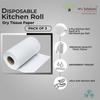 M's Solutions & Enterprises Non Woven Disposable 2 Ply Kitchen Tissues/Towel Paper Roll | Multipurpose Dry Tissue Paper for Kitchen (100 Sheets Per Roll) (Pack of 3) view 3