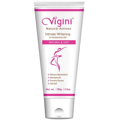 Vigini Natural Feminine Hygiene Intimate Lightening Whitening Hygiene Gel Women 100g. Wash Able Non Staining Non Itching Water Based