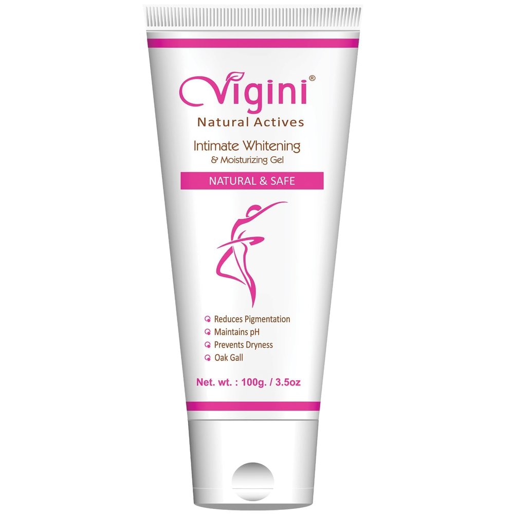 Vigini Natural Feminine Hygiene Intimate Lightening Whitening Hygiene Gel Women 100g. Wash Able Non Staining Non Itching Water Based