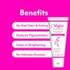 Vigini Natural Feminine Hygiene Intimate Lightening Whitening Hygiene Gel Women 100g. Wash Able Non Staining Non Itching Water Based view 4