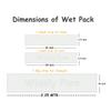 Widely Pure Wet Pack Cotton Patti Set head, neck, kness and abdominal wet pack satvik with user manual view 2