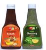 Addme Homemade Classic Indian Chutney Combo, Khatti Meethi Sonth 450g + Tangy Dhania Pudina Chutney 390g view 1