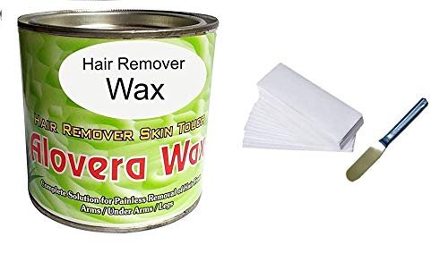 CUVLY Waxing Kit | Aloe Vera Wax 600 gm + 35 Waxing Strips + 1 Steel Knife | Waxing wax Aloe Vera + Spatula