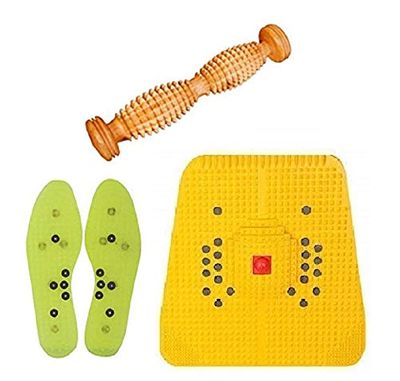 ACi Acupressure Bio-Magnetic Foot Mat Foot Roll for Stress & Pain Relief with Yoko Polyplastics Sole Height Increase Reflexology Device
