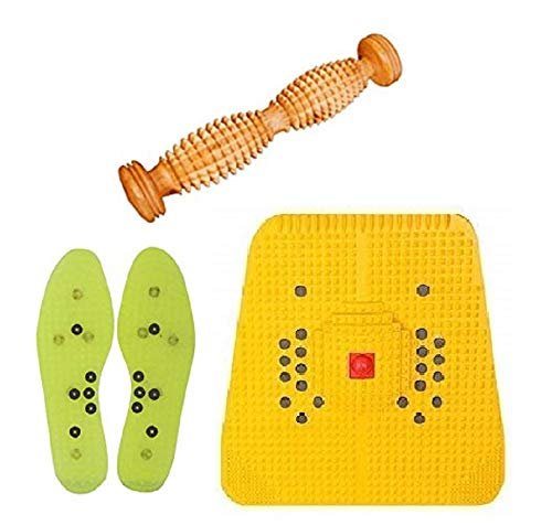 ACi Acupressure Bio-Magnetic Foot Mat Foot Roll for Stress & Pain Relief with Yoko Polyplastics Sole Height Increase Reflexology Device