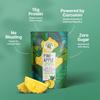 GREEN PROTEIN Pea Protein Isolate Powder, Vegan Plant Protein, No Added Sugar, 100% Vegan, Soy Free, Dairy Free, Gluten Free, Allergen Free, Pineapple Flavor, 15g Protein Per Serving, Pouch (500g) view 2