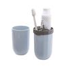 Portable Toothbrush Case Holder With Cup Container for Travel and Daily Use (Blue) view 1