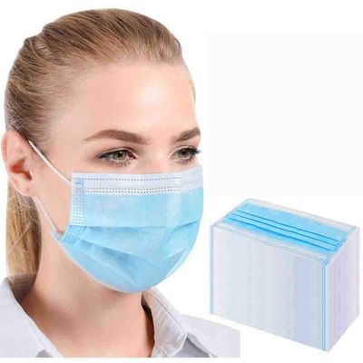 GreatDio 100 Pc Mask-3ply Disposable Face Masks Pack, Melt-Blown mask,BacterialFiltration Effiency(BFE) 95%,Particle Filtration Effiency(PEE) 93.6%, CE & ISO & SITRA Certified