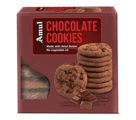 Amul Chocolate Cookies, 200Gm. (Pack of 2)