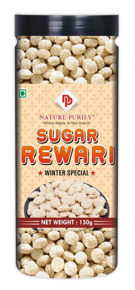 Nature Purify Rose Sugar Sweet Rewari/Revari/Rewadi/Rewri (Crispy & Crunchy) 300GM (150 * 2)