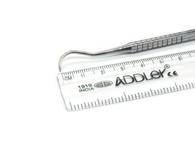 ADDLER Dental Hand Scaler Single Ended. Premium Solid 6 MM. No Rust, No Slip Handle. life Time Anti Rusting Warranty.
