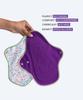Rebelle Reusable Sanitary Pad for Women (L) | Safest Cloth Pad | 4 Thick & Thin Pads | Easy to Dispose | For Heavy Flow | Anti-Bacterial | Superb Absorbency | Comfortable & Easy To Use | Rash Free Cotton Fabric | 10 Hrs | Lasts Up To 1 Year view 4