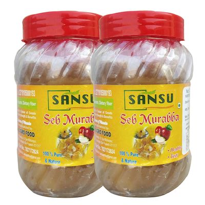 SANSU HOMEMADE ORGANIC SEB MURABBA (PACK OF 2 X 500 GM)