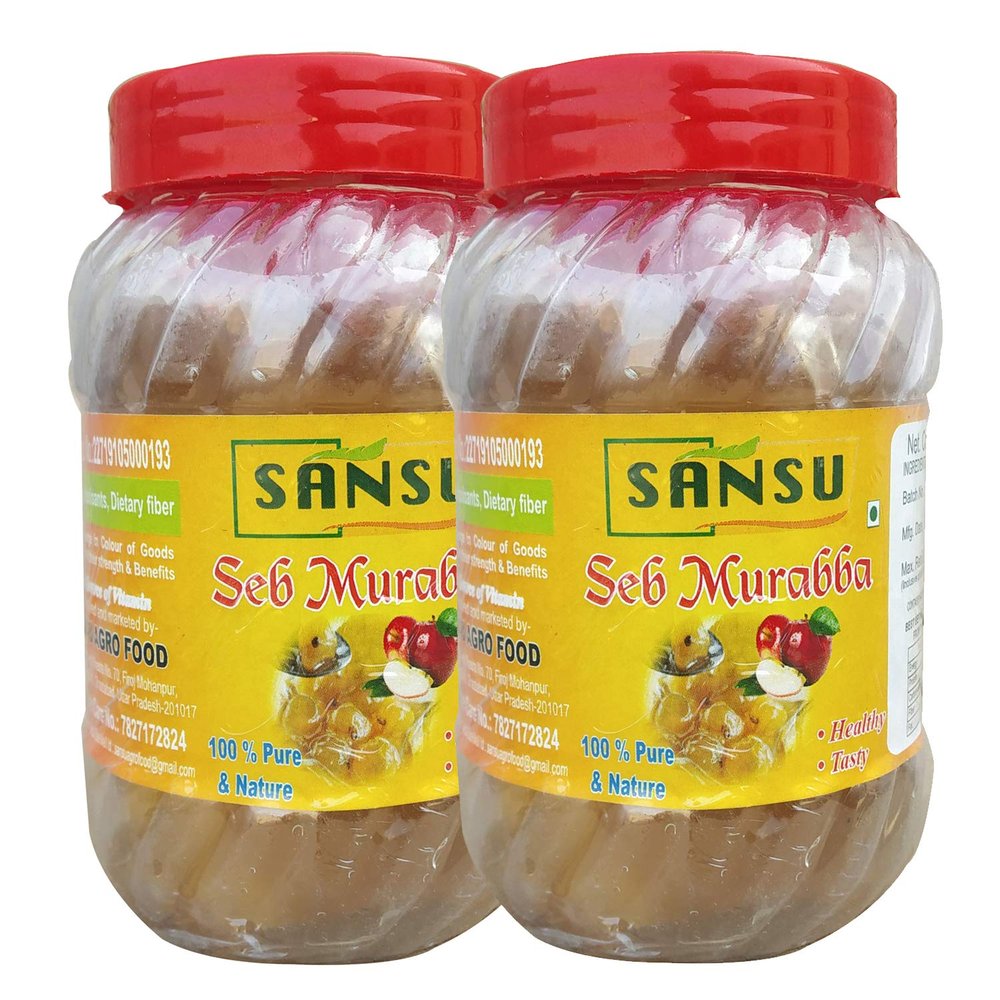 SANSU HOMEMADE ORGANIC SEB MURABBA (PACK OF 2 X 500 GM)