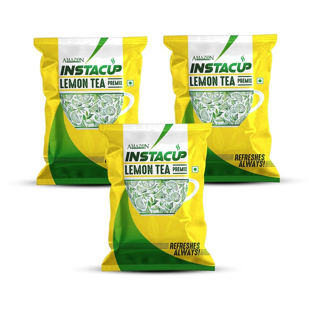 AMAZON Instacup Lemon Tea Premix  Instant Hot Lemon Tea | For Vending Machine and Manual Use | Instant Premix | 3 Kg