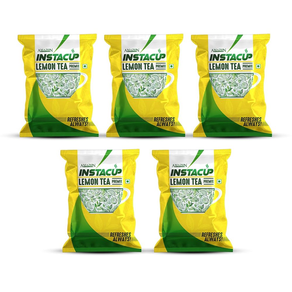 AMAZON Instacup Lemon Tea Premix  Instant Hot Lemon Tea | For Vending Machine and Manual Use | Instant Premix | 5 Kg