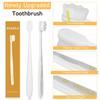 Adult Extra Soft Toothbrush with 20000 Soft Bristles, (Pack of 6) Micro Nano Manual Toothbrushes for Protect Sensitive Gums - White view 3