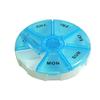 Aktive Life Round Portable Pill Medicine Organiser Reminder Storage Box for 7 Days - Pack of 2 view 3