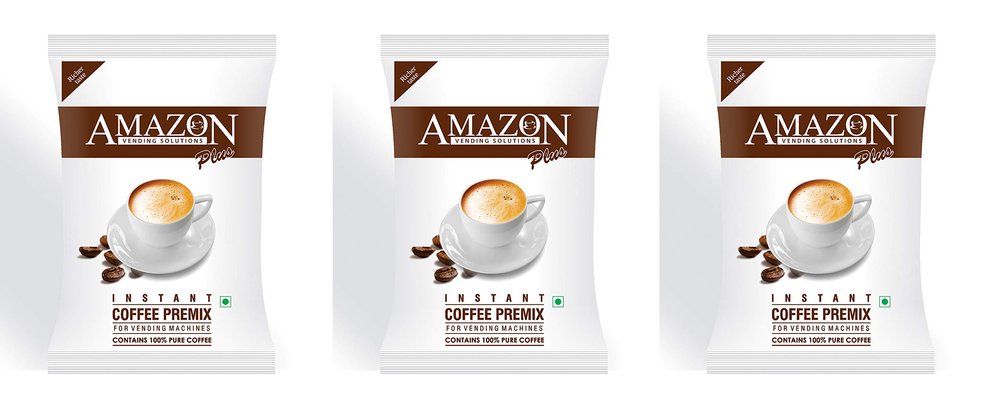 ATLANTIS 3 In 1 Plus Coffee Premix, Instant Coffee Premix Powder Packet (Premix contains Milk, Coffee And Sugar) 3 Kg For Vending Machines