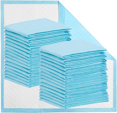 Disposable Bed Pads 32 x 36 Incontinence Pads Heavy Absorbency Underpads 25Count Waterproof 5-Layer Protection as Bed Protectors and Pee Pads
