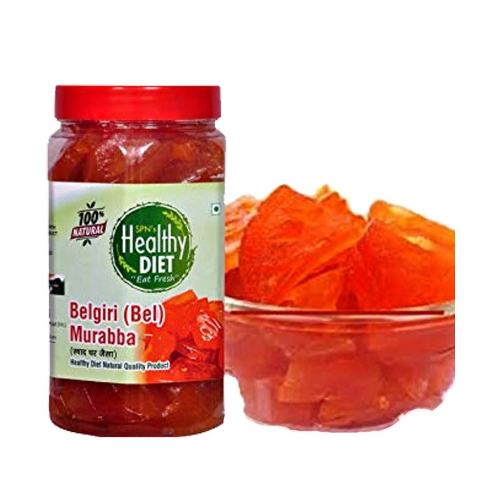 Healthy Diet Belgiri Murabba Bel Bail Bale Murabba Home Made Hand Made Organic Herbal Murabba Pure Organic Made in India Homemade Bel Murabba, Bail Fruit Ka Murabba, Sweet Belgiri Murabba(Bel Murabba 900g)