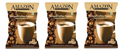 Atlantis Amazon 3 In 1 Instant Coffee Premix Powder (Premix Has Milk, Coffee And Sugar) 3 Kg For Vending Machines, Bag