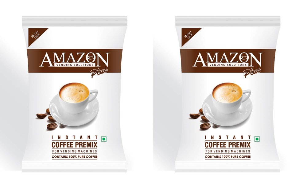 ATLANTIS Amazon 3 in 1 Instant Coffee Plus Premix Powder Milk, Coffee and Sugar 2 Kg for Vending Machines and Manual Use, Packet