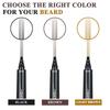 Beard Pencil Filler for Men - Sweat Proof, Water Resistance, Long Lasting & Natural Finish barber Pencil, Enhance Facial Hair, Mustache Repair Shape, Beard Scissors & Beard BrushBLACK view 3