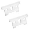 FOXSONIC 2pcs Replacement Ceramic Blade for andis Gtx GTO T-Outliner Trimmer Ceramic movable blade 32 teeth Replacement T Blade (WHITE) view 1