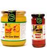 Yugmantra Organic Foods Pure Natural A2 Milk Shudh Desi Gir Cow's Ghee -500 Ml + Raw Honey 350 GMS Combo Set view 1
