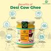 Yugmantra Organic Foods 100% Pure Natural A2 Milk Sahiwal Cow's Grass-Fed Desi Ghee Prepared Curd by Traditional Bilona Padati (Method) Immunity Superfood - in Glass Bottle 500 ml view 2