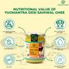 Yugmantra Organic Foods 100% Pure Natural A2 Milk Sahiwal Cow's Grass-Fed Desi Ghee Prepared Curd by Traditional Bilona Padati (Method) Immunity Superfood - in Glass Bottle 500 ml view 3