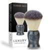RUBAB MEN Luxuriously Soft Shaving Brush for Men |Bomber Edition| Experience Premium Cruelty-Free Bristles and Stylish Grey Bomber-Toned Ergonomic Handle | Hand-crafted with Passion in India view 1
