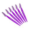 Almost Famous Women's Face Exfoliator Beauty Razors For Face Hair Removal, Razor Trimmer for Eyebrow, Face, and Neck, Beauty Groomers - Purple (Pack of 6) view 1
