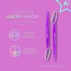Almost Famous Women's Face Exfoliator Beauty Razors For Face Hair Removal, Razor Trimmer for Eyebrow, Face, and Neck, Beauty Groomers - Purple (Pack of 6) view 3