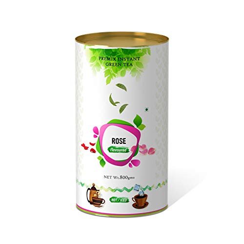 The Tea Planet Rose Flavoured Instant Green Tea just add hot water- 800 gm