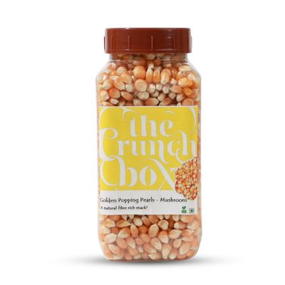 The Crunch Box Golden Popping Corn Mushroom Corn Gourmet Popcorn Kernels 3500 Grams