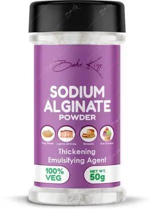BAKE KING Sodium Alginate 50gm for Stabilizer, Thickening and Binding Agent