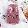 Anjetan Rabbit Hot Water Bag Creative Detachable Warm Water Bag Heat Water Pouch Plush Hot Water Bag view 4