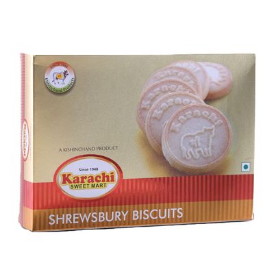 KARACHI SWEET MART Shrewsbury Biscuits,300g & Nan Khatai,250g (Combo Pack of 2)