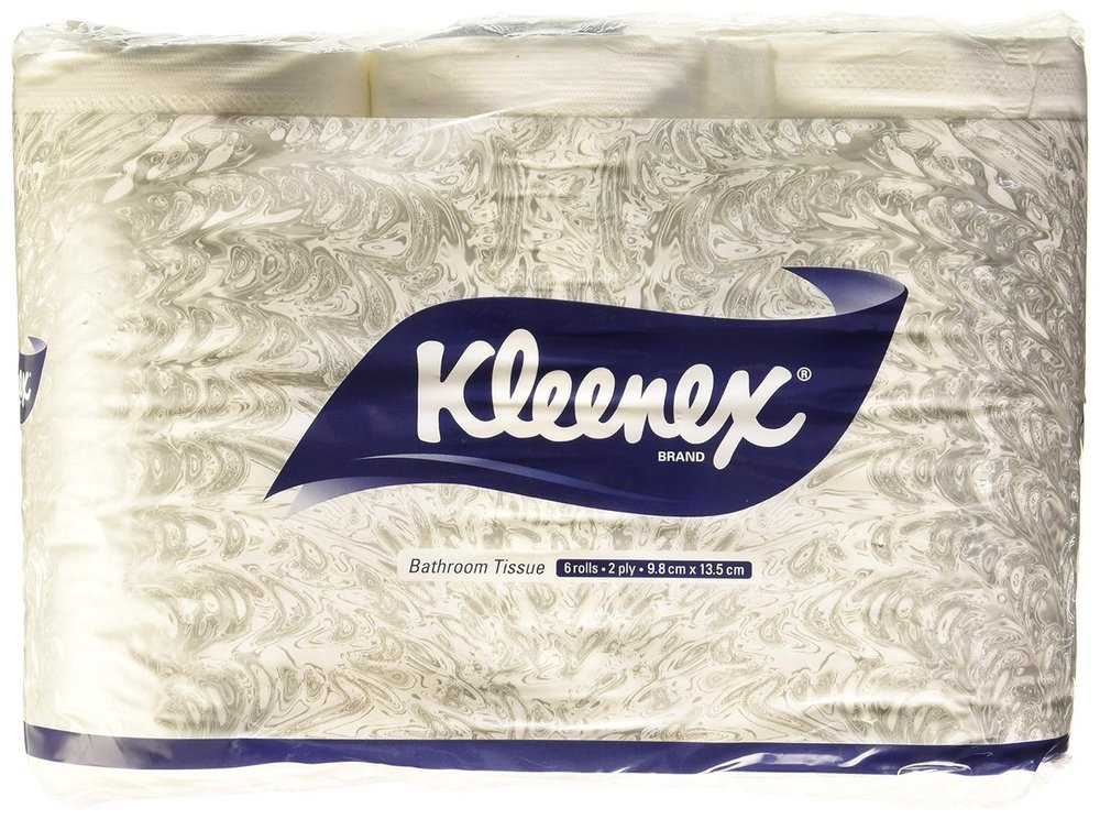 Kleenex 2 ply Toilet Paper Tissue Roll, 6 Rolls, 160 Pulls/Roll (Total 960 Sheets) (3613C)