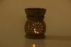 IYB-Flower Handcrafted Soapstone Aroma Oil Diffuser Burner for - Gifting, Meditation, Aromatherapy & Home Decor, etc view 3