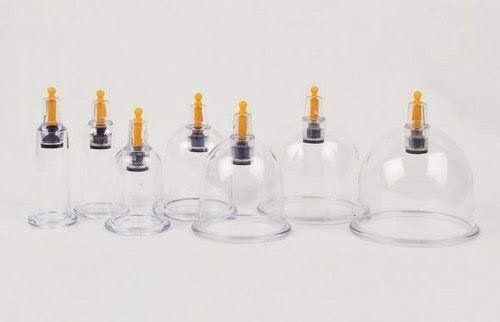 Hijama 12 Hijama Cups + 1 White Suction Pump + 1 Hijama Blade Box (100 Blades In a Box)